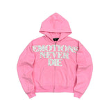 Campera Mixed Emotion End Rhinestone Pink