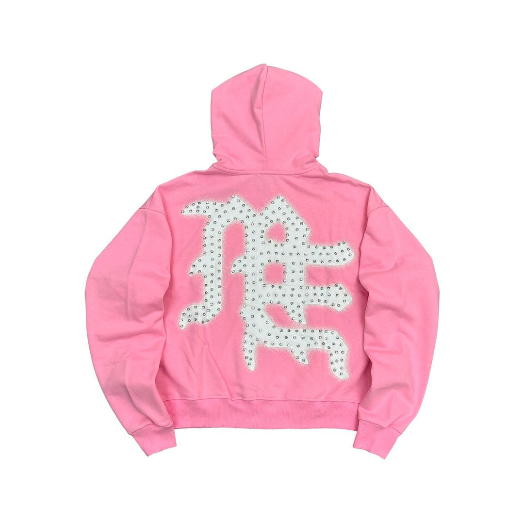 Campera Mixed Emotion End Rhinestone Pink