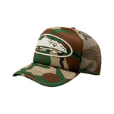 Gorro Corteiz Alcatraz Premium Puff Woodland Camo