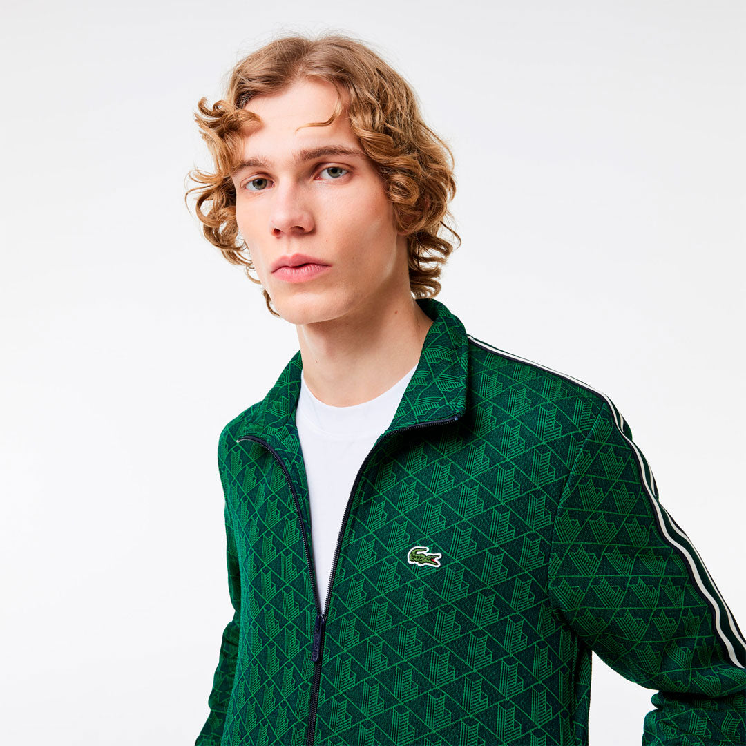 Campera Lacoste Paris Monogram en verde