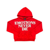 Campera Mixed Emotion End Rhinestone Red