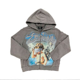 Campera Mixed Emotion Rhinestone Grey
