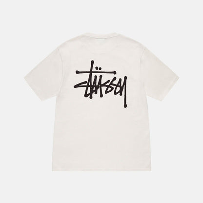 Camiseta Stussy Basic Logo en blanco