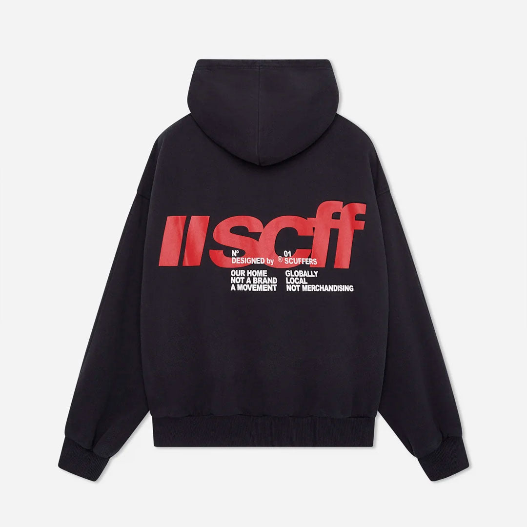 Hoodie Scuffers Globally en negro
