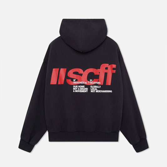 Hoodie Scuffers Globally en negro