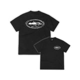 Camiseta Corteiz Island Stamp en negro