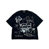 Camiseta Mixed Emotion Chaos Black