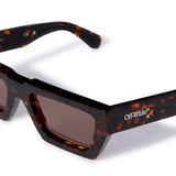 Lentes OFF-WHITE Manchester Sunglasses Havana/Dark Grey