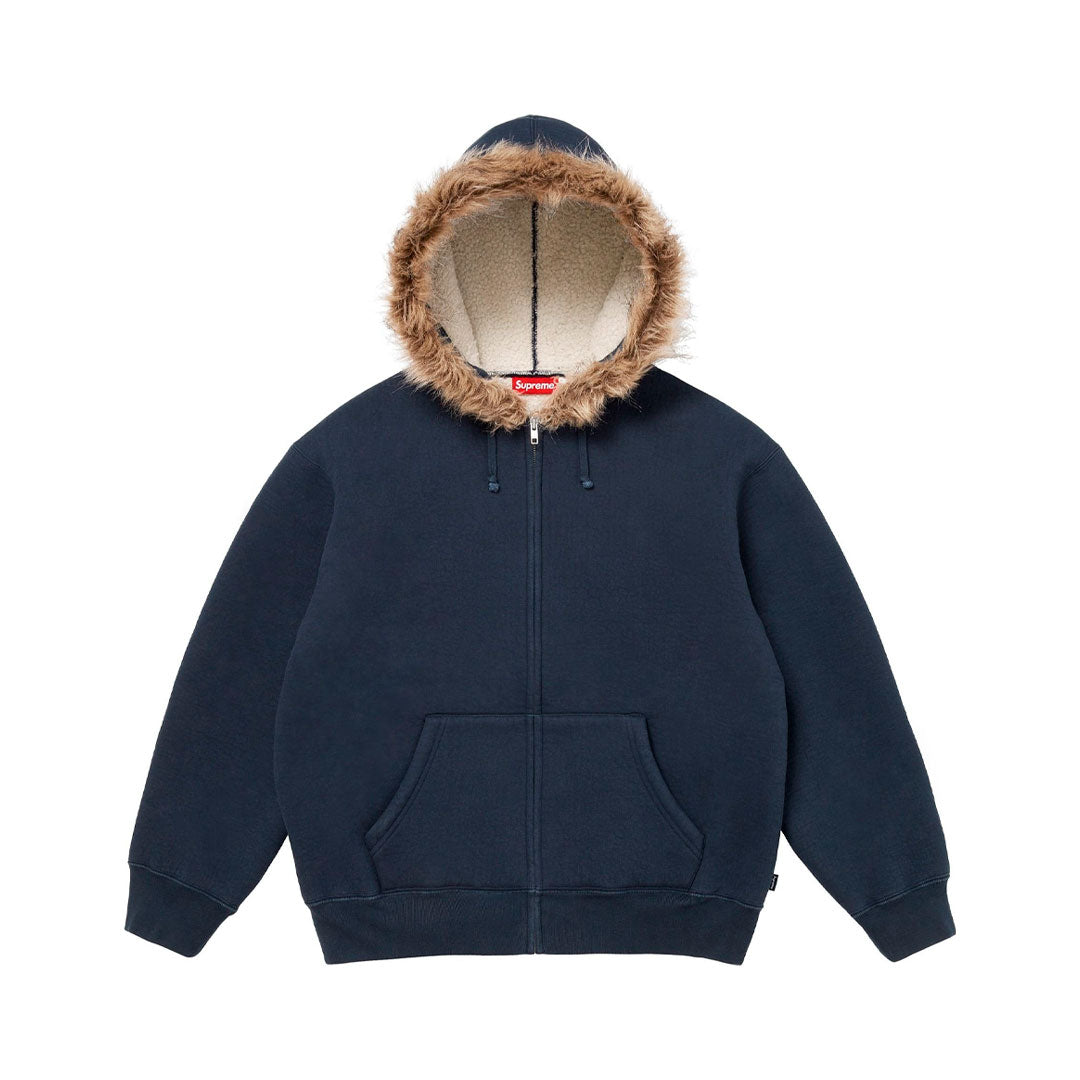 Campera Supreme Faux Fur en azul