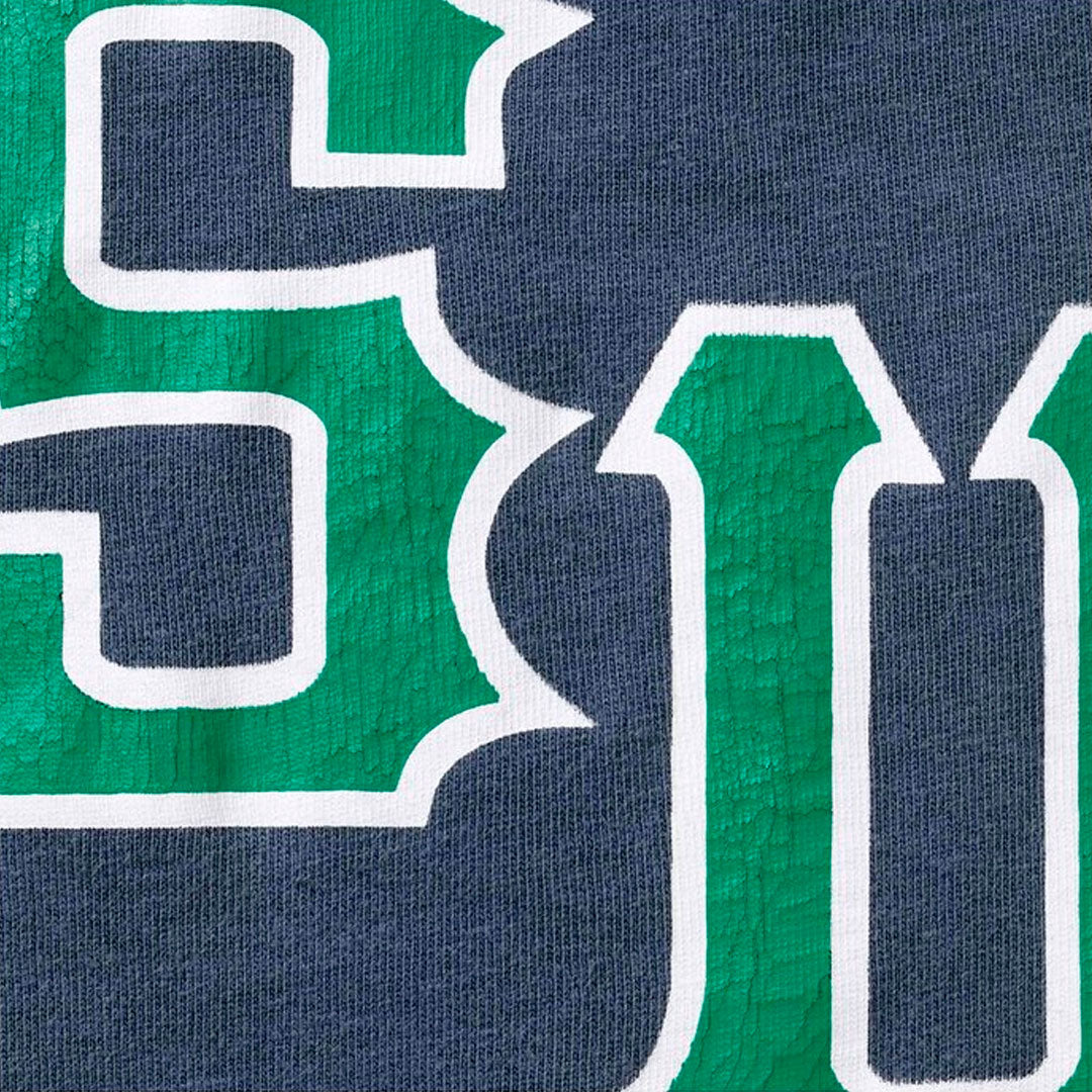 Camiseta Supreme Cracked Logo Navy