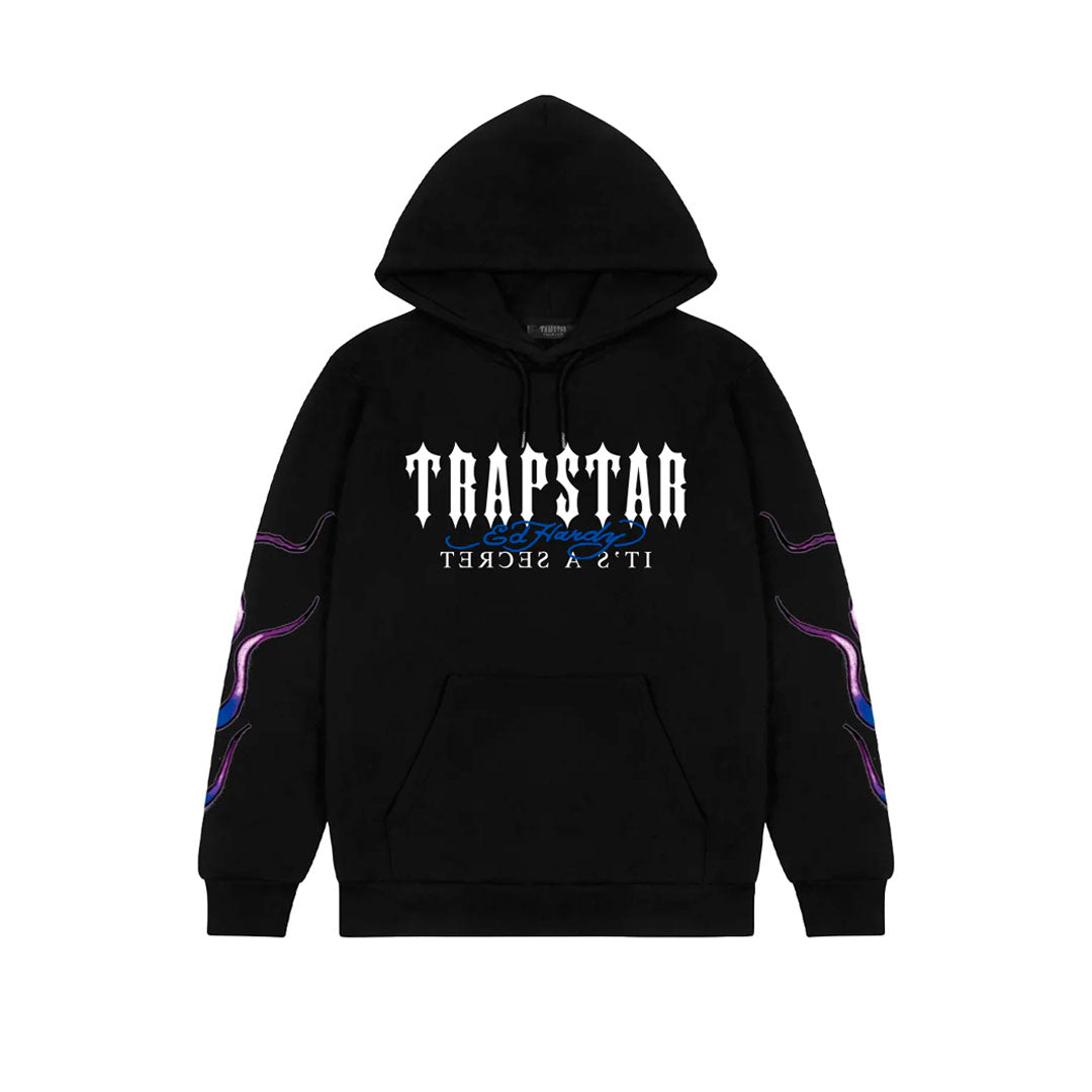 Hoodie Trapstar x Ed Hardy Flame Snake