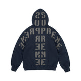 Hoodie Supreme Mirrored Appliqué Navy