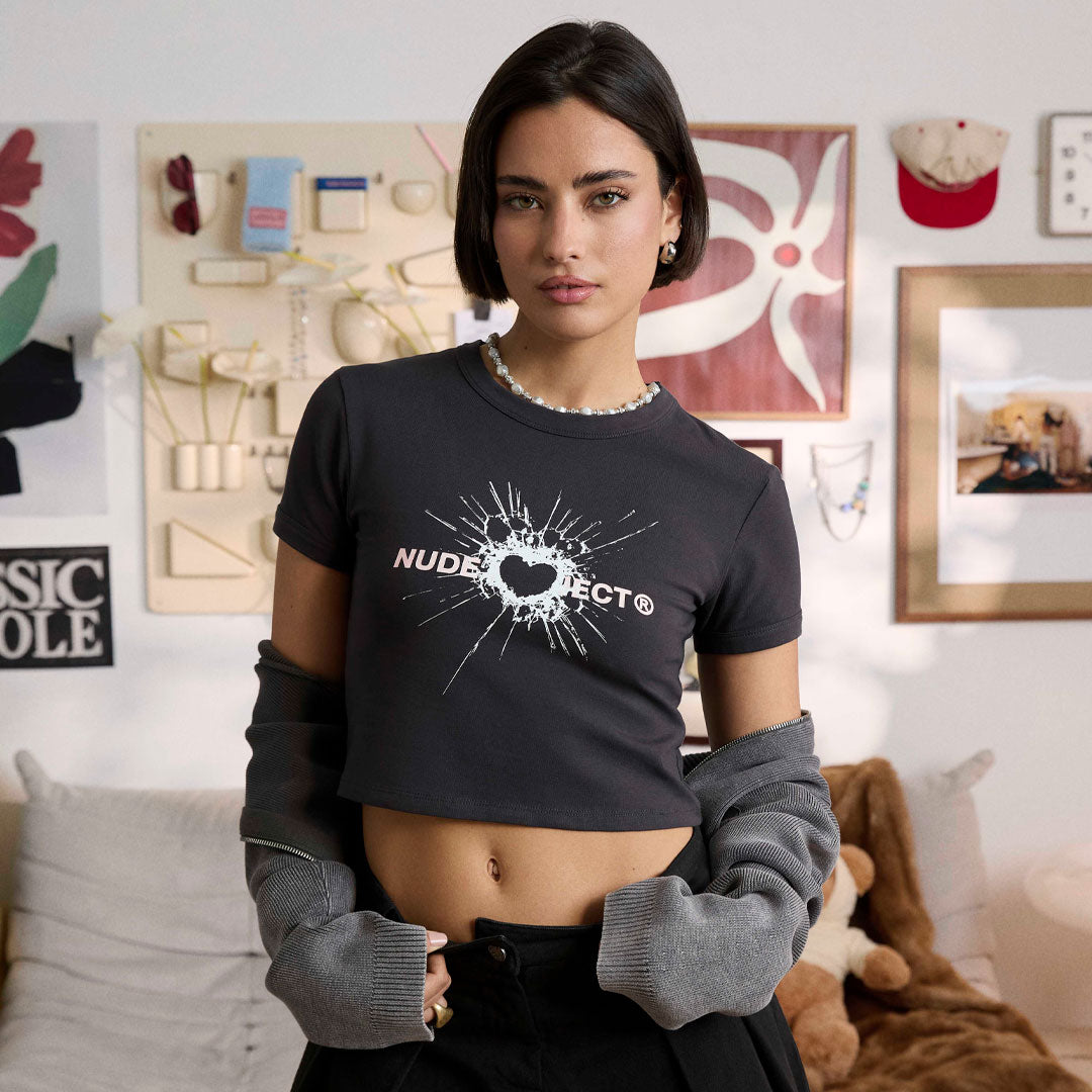 Camiseta Nude Project Coeur Top en negro