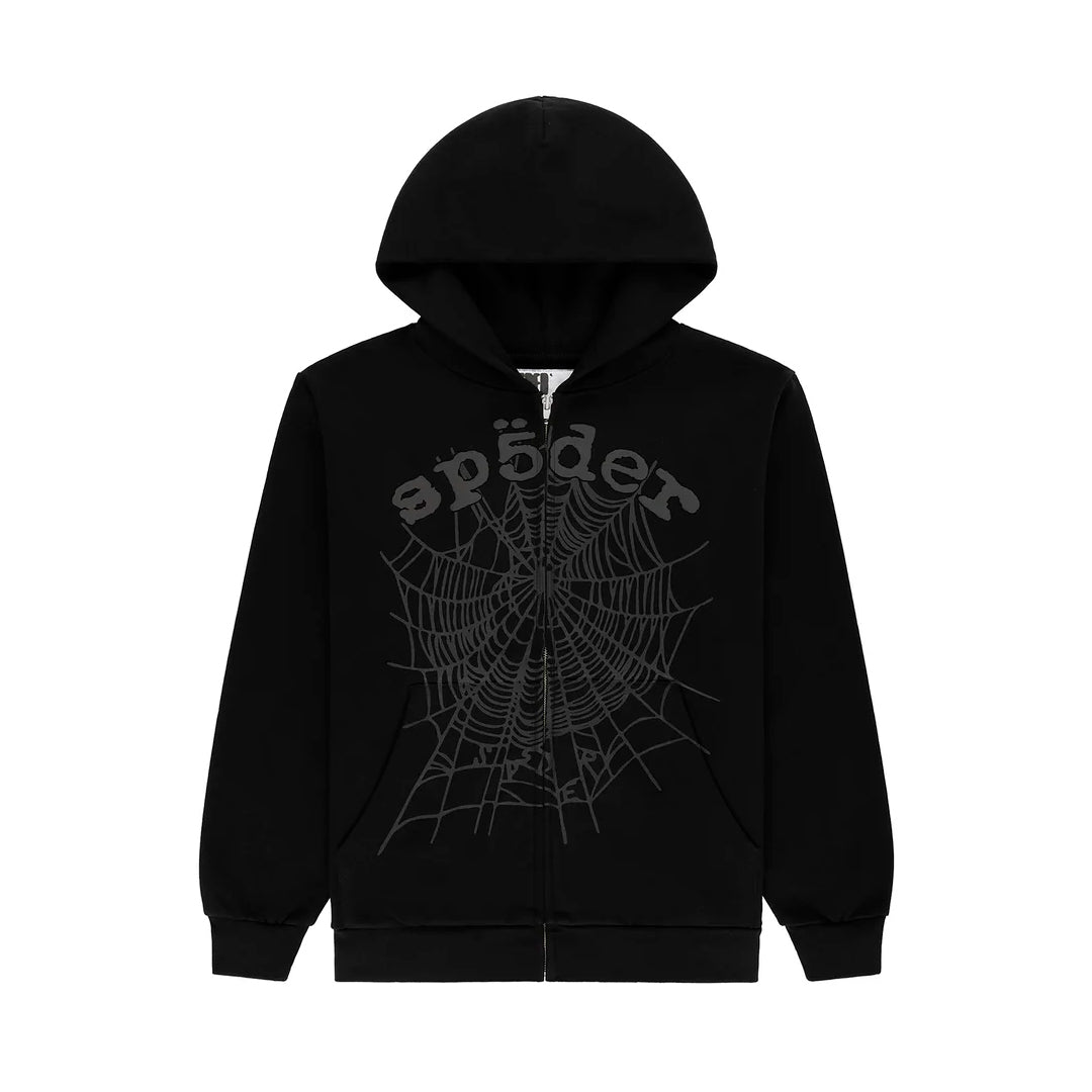 Campera Sp5der OG WEB V2 PHANTOM ZIP UP en negro