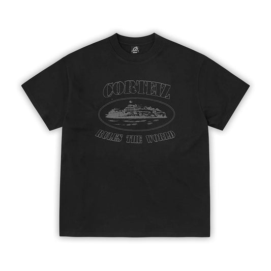 Camiseta Corteiz OG Alcatraz en negro