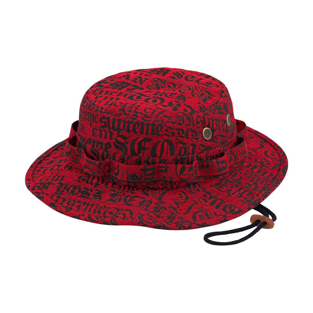 Gorro pescador Supreme Cities Jacquard en rojo