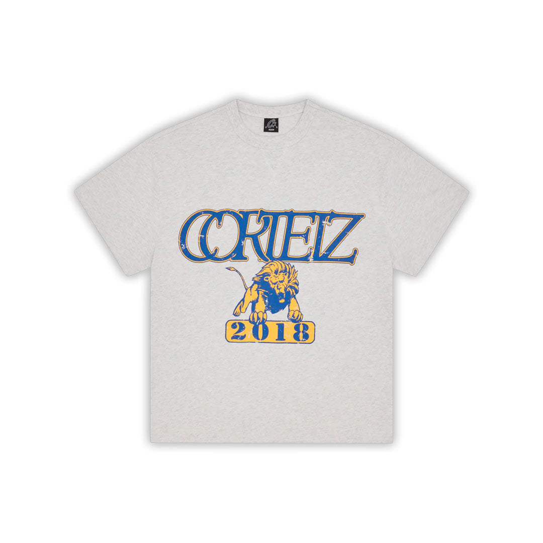 Camiseta Corteiz Lion Boxy en gris