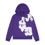 Hoodie Denim Tears big logo en violeta