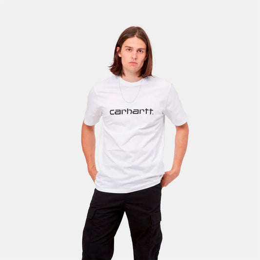 Camiseta Carhatt WIP Script en blanco