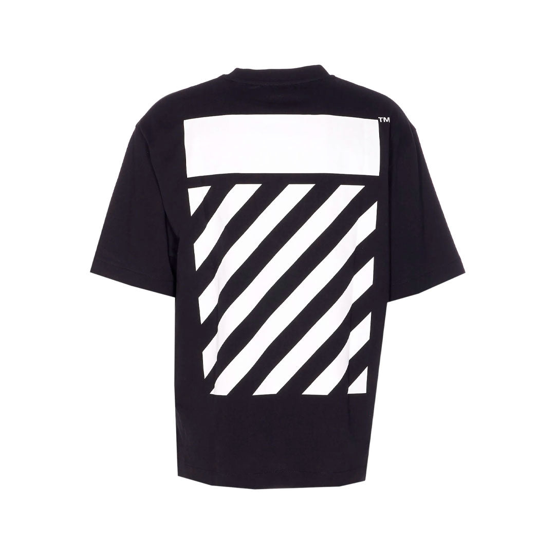 Camiseta Off-White Flannel Diag oversize en negro