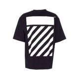 Camiseta Off-White Flannel Diag oversize en negro