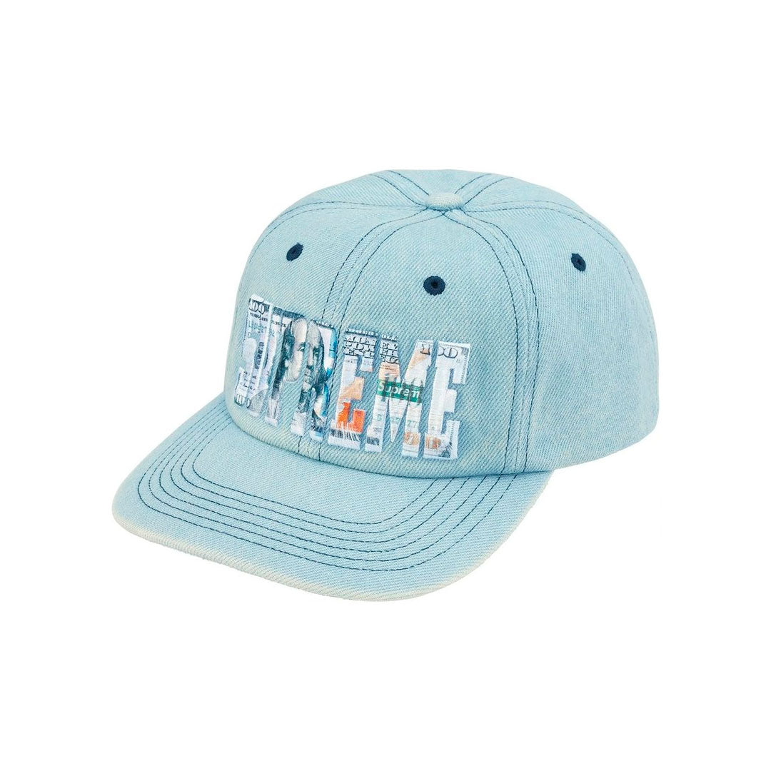 Gorro Supreme Embroidered Money Logo Blue