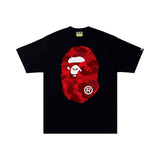 Camiseta BAPE Color Camo Big Ape Head Tee Black/Red