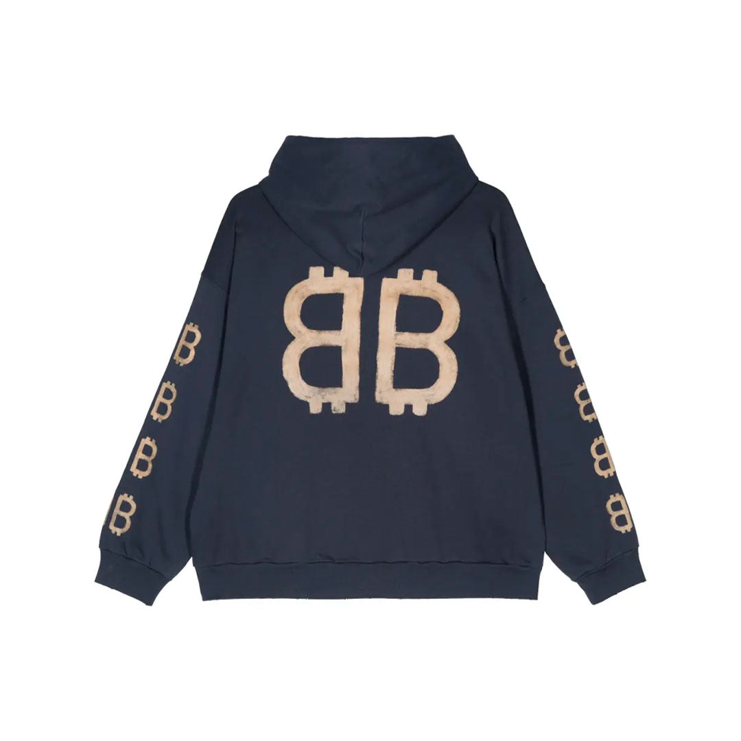 Hoodie Balenciaga Crypto Blue