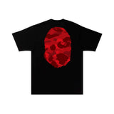 Camiseta BAPE Color Camo Big Ape Head Tee Black/Red