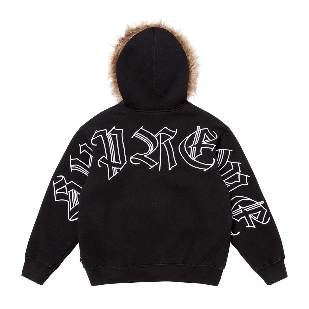 Campera Supreme Faux Fur en negro