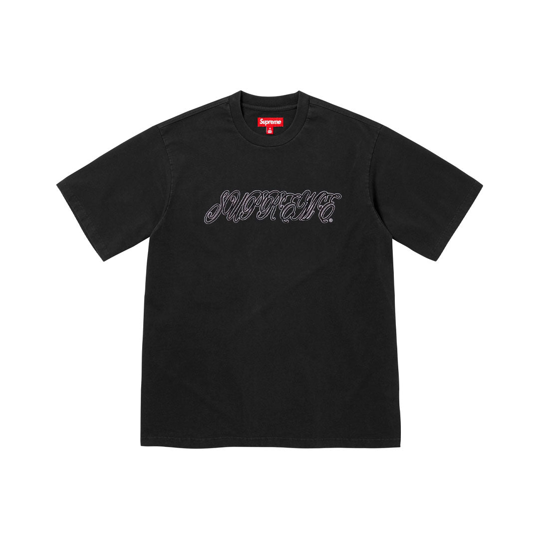 Camiseta Supreme Raised Script Black
