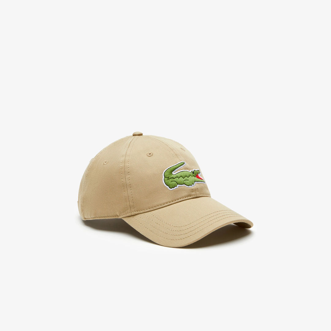 Gorro Lacoste Big Logo en khaki