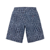 Short Supreme Denim Frayed Croc en azul