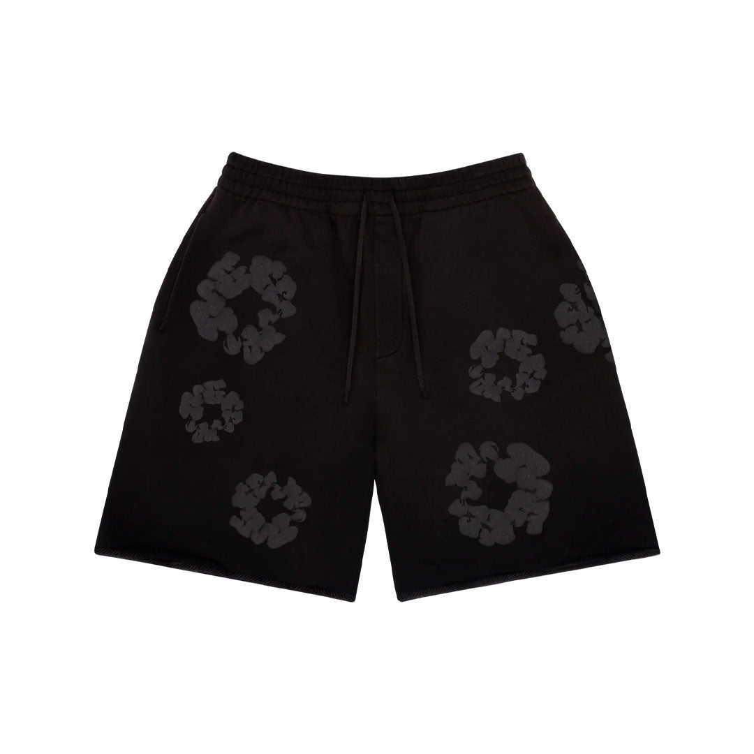 Short Denim Tears Faded Mono Cotton Wreath en negro