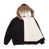 Campera Supreme Faux Fur en negro
