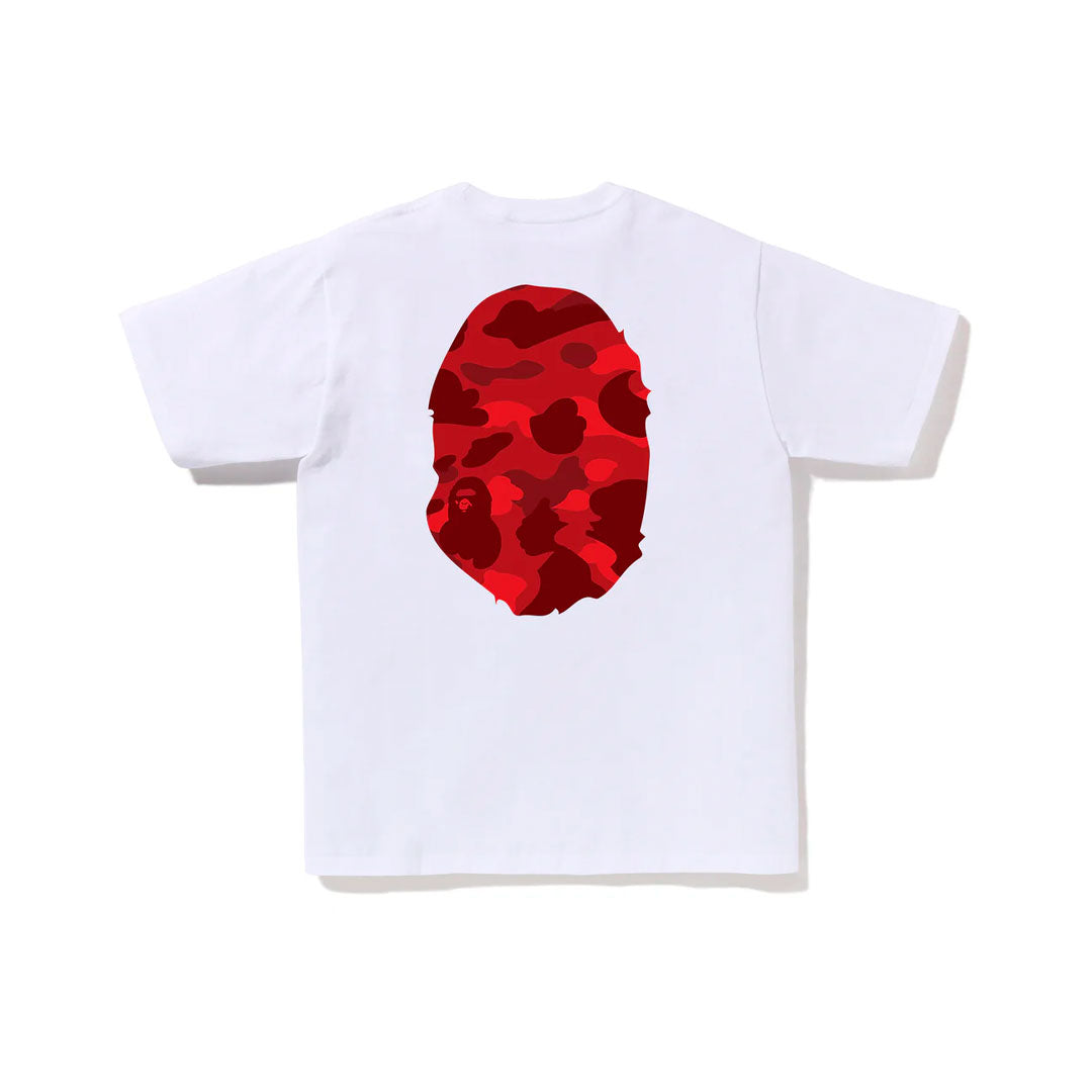 Camiseta BAPE Camo Big Ape Head White/Red