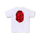 Camiseta BAPE Camo Big Ape Head White/Red