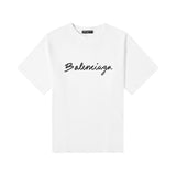 Camiseta Balenciaga Script Logo White