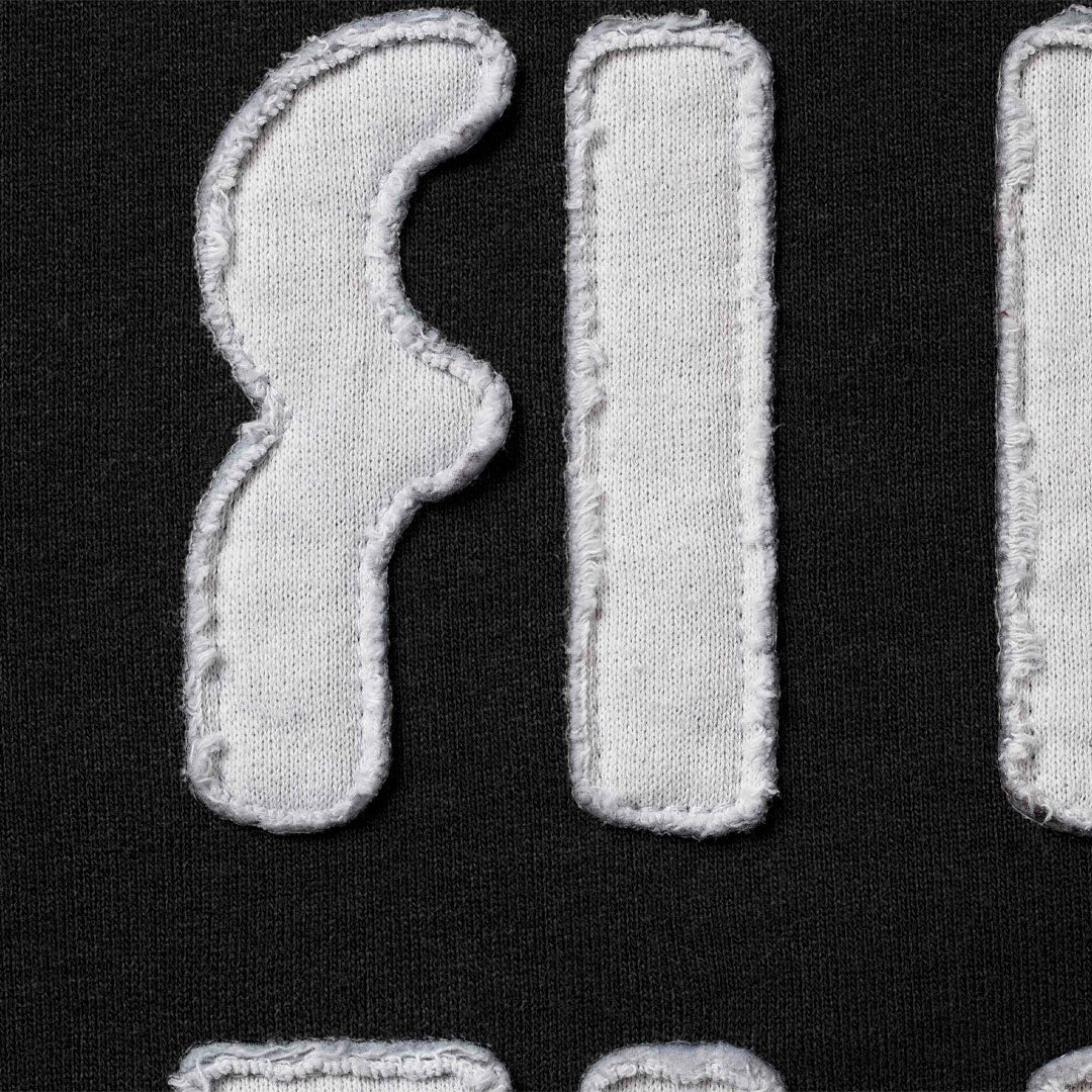 Hoodie Supreme Mirrored Appliqué Black