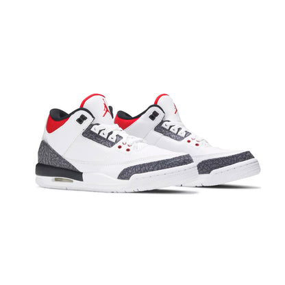 Jordan 3 Retro Fire Red denim