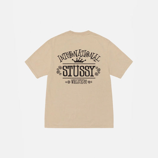 Camiseta Stussy Worldwide en khaki