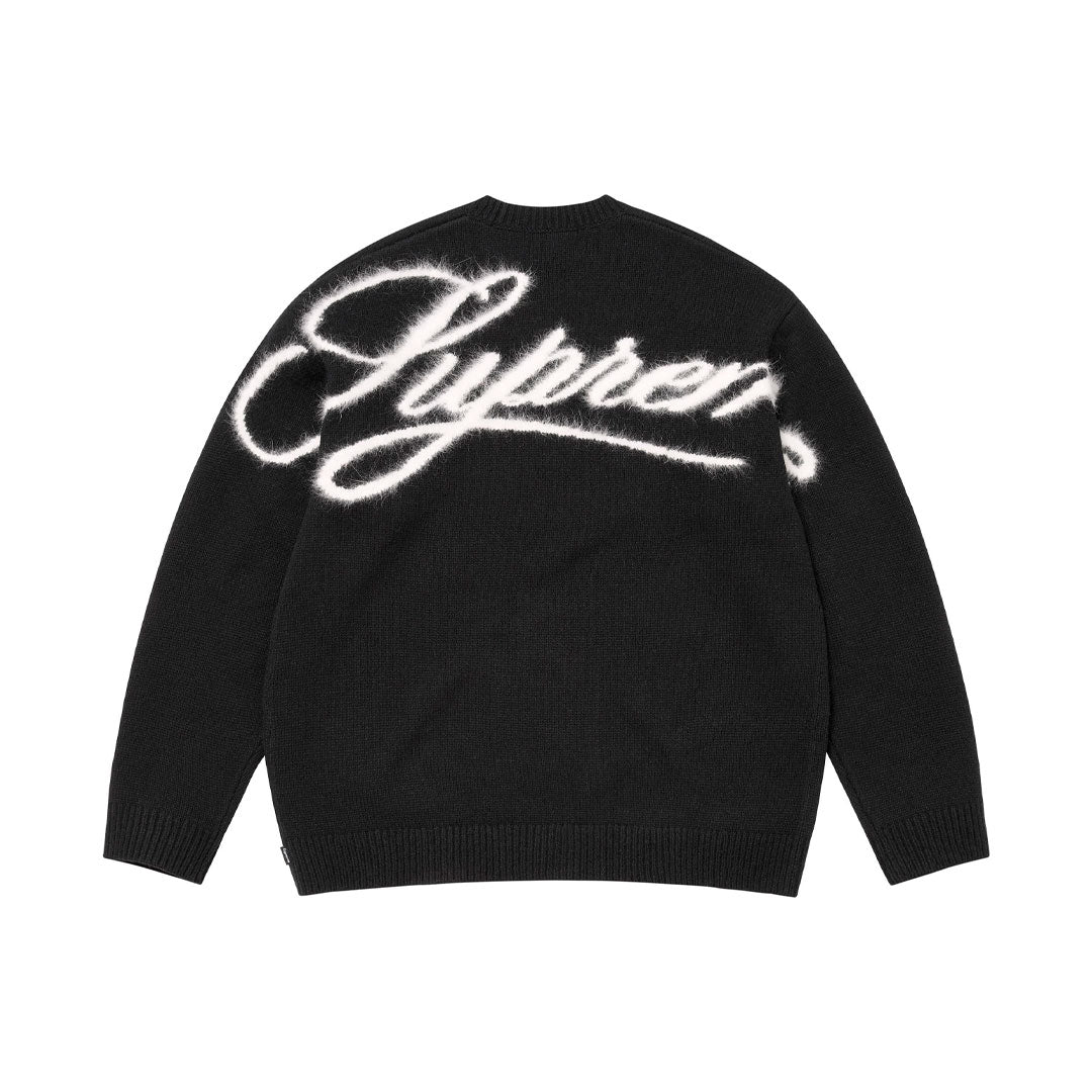 Sweater Supreme Angora Script en negro