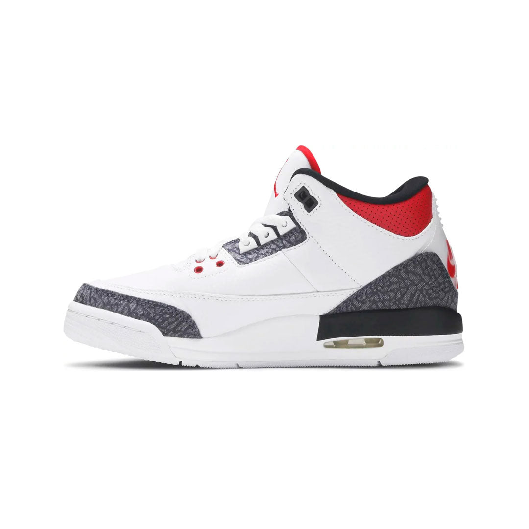 Jordan 3 Retro Fire Red denim