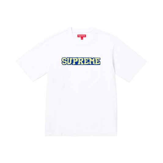 Camiseta Supreme Satin Appliqué en blanco