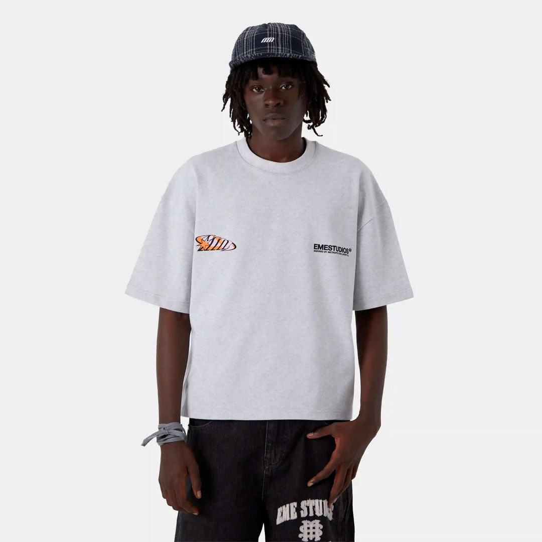 Camiseta Eme Studios Houndstooth Grey