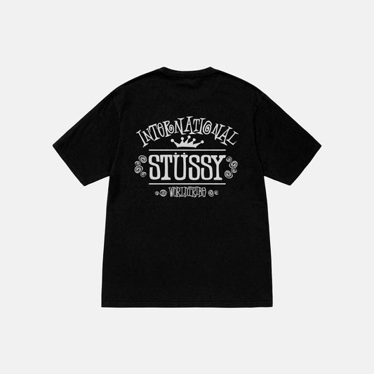 Camiseta Stussy Worldwide en negro