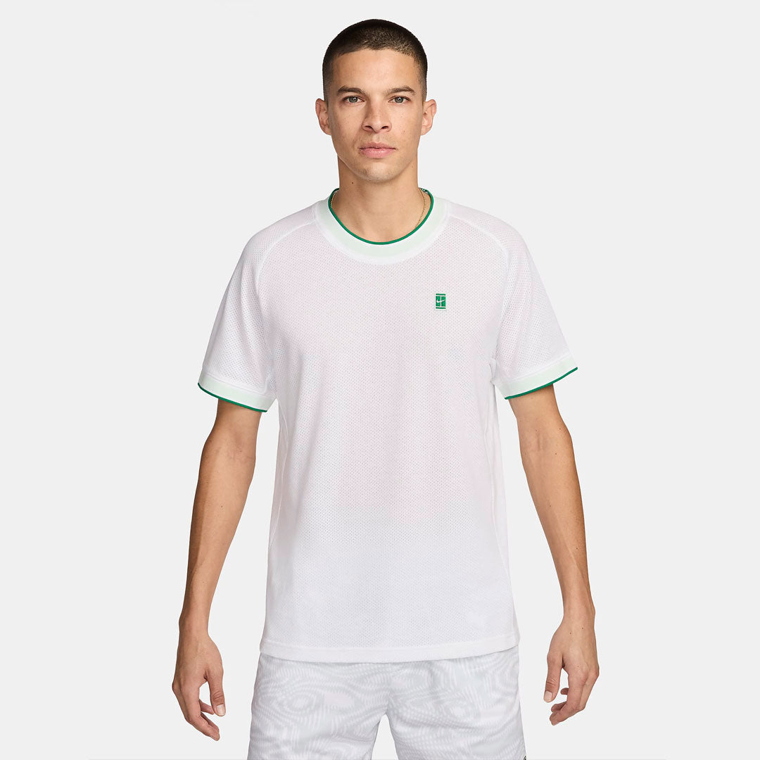 Camiseta NikeCourt Heritage en blanco