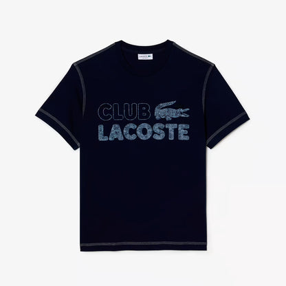 Camiseta Club Lacoste Vintage en navy