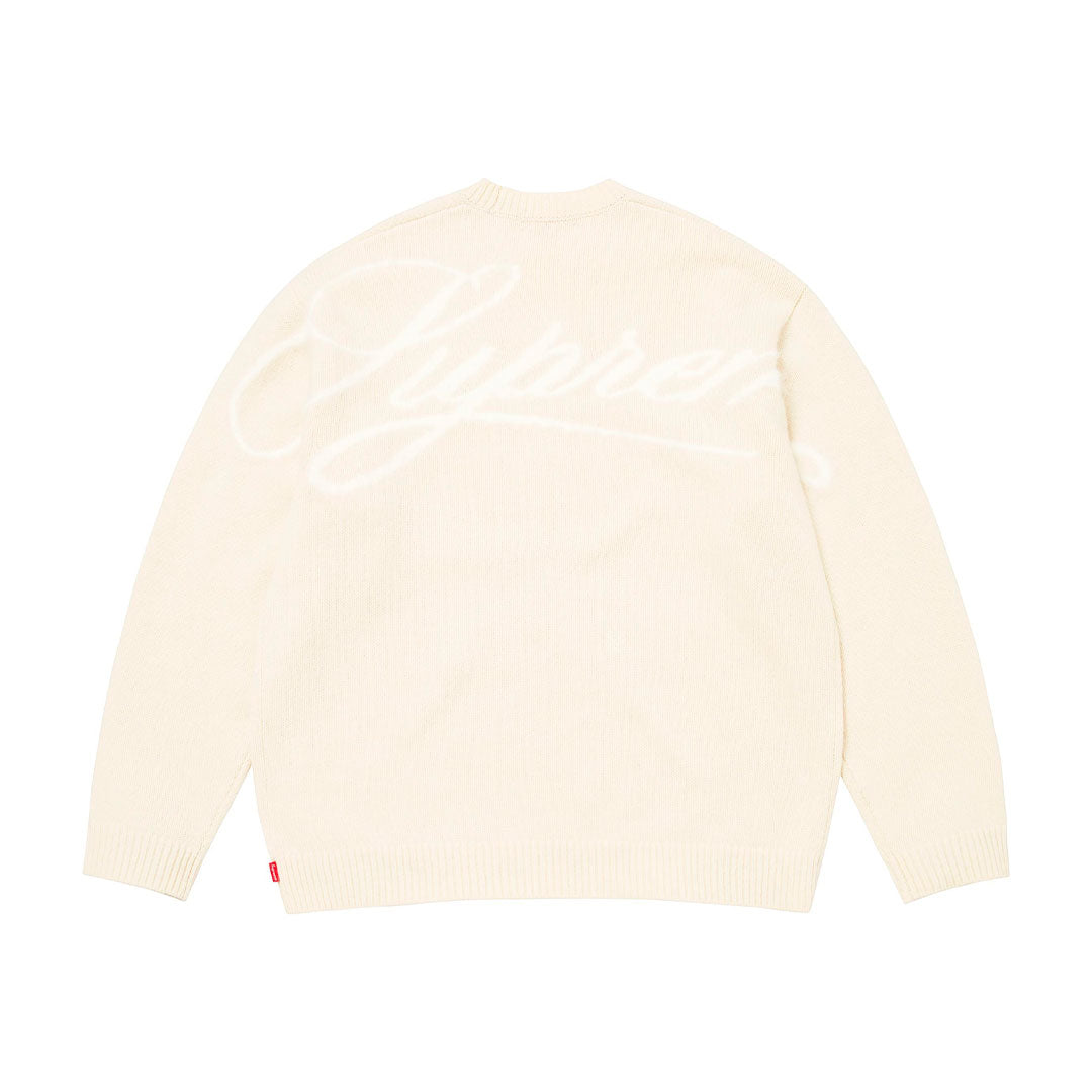 Sweater Supreme Angora Script en beige