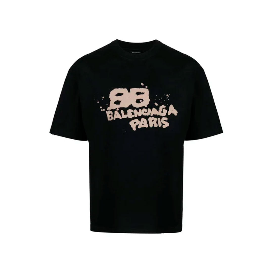Camiseta Balenciaga Hand Drawn Bear Black